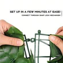 1pc Artificial Sweet Potato Leaves Decoration Fence For Garden,Fake Plants