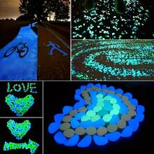 201 piezas/100 piezas Decoración brillante en la oscuridad de rocas de resina luminosa para decorar el jardín, el patio, el acuario, la boda, el tanque de peces - Multicolor - Ver 8