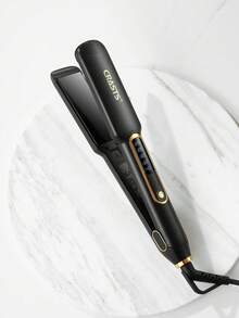 CRASTS 专业直发器、平板夹、卷发器、直发器和卷发器、快速加热、液晶显示屏、快速温度调节、钛硬板、家庭和沙龙使用、护发礼品