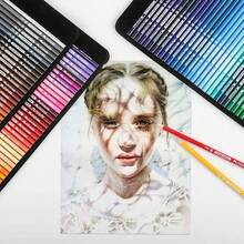 Mobee 100 culori creioane colorate set creioane colorate profesionale culoare personalizată creioane colorate acuarelă pictură creioane colorate artist