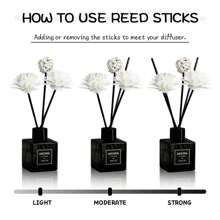 1pc 50ml Plant Flower Fragrance Series Small Square Bottle Fireless Aromatherapy Essential Oil Bedroom Living Room Fragrance Incense Ornaments Home Air Freshener