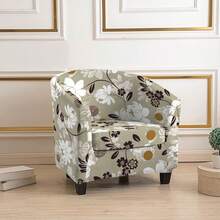 2pcs/Set Stretch Double-Layer Semi-Circle Single Sofa Cover, Universal Fit Curved U-Shaped Club Leisure Chair - Multicolor - View 13