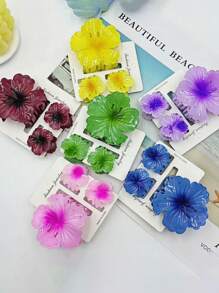 3pcs/6pcs/18pcs Colorful Broccoli Claw Clips, 8cm And 4cm Assorted Hair Claw, Suitable For Women's Daily Life, Makeup, Leisure, Party, Matching Clothes, Commuting, Beach Vacation, Photography - Hairstyle Design, Hair Accessories. Best Choice For Birthday, Graduation, Wedding Season, Anniversary And All Holiday Gifts.