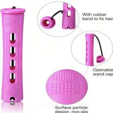 批发 40 件烫发棒套装 4 种尺寸卷发器冷烫棒 适合女士长短发 DIY 美发造型工具、发饰、美发工具 - 彩色 - 查看 21