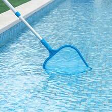 NetHong Swimming Pool Skimmer Net,Leaf Cleaner,Rake Pond Net With Telescopic Alu Pole UK - Blue - View 8