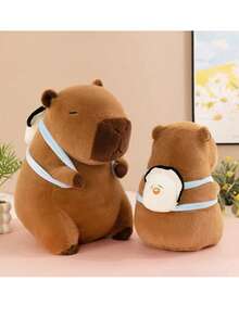 毛绒水豚玩偶，逼真卡通毛绒水豚玩偶，柔软毛绒玩偶，儿童完美礼物，生日派对、圣诞节、新年、情人节、家居装饰