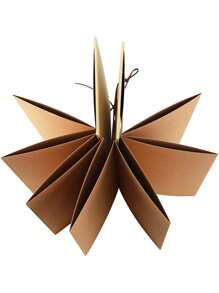 1pc Kraft Paper Folding Cubic Photo Album, Handmade Doodle, Graduation/Birthday Gift, Anniversary Memory Album, Suitable For Photos & Important Records