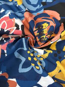 Blusa plisada con botones y estampado floral de manga corta, de moda para mujer en primavera y verano, de uso casual