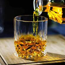 250ml Crystal Glass Cup, 1pc & 2pcs Set Scotch Whisky, Cocktail, Brandy, Rum Glass, Suitable For Family Gathering, Party, Bar, Hotel Restaurant Catering, Microwave & Freezer Friendly (-18°C To 220°C) - Clear - View 4