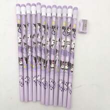 12 支 Sanrio HB 铅笔和 1 支滚珠铅笔文具套装，学生书写绘图 HB 铅笔素描铅笔 - 学生奖励文具套装创意文具套装，学校用品，返校 - 彩色 - 查看 3