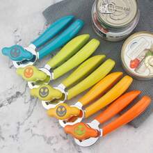 KitchenAid Classic Multifunction Can Opener And Bottle Opener Easy To Use, Razor Sharp Stainless Steel Cutting Wheel, Soft Ergonomic Handles, Colorful Style Optional - Vibe Orange w/ Smily Lid - 查看 5