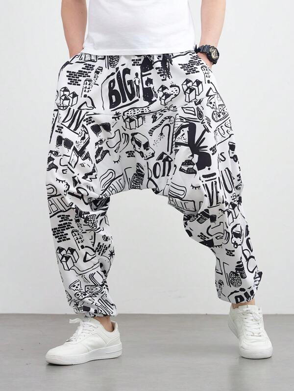 بنطلون رجالي صيفي للعطلات والرياضة والتأمل، بتصميم هاواي فضفاض على شكل هارم، كاجوال متعدد الاستخدامات، مع جيوب وسحاب