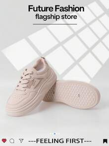 LISM 1 双女士休闲鞋，2025 年春夏新款欧美时尚，百搭运动轻便复古休闲运动鞋 - 卡其色 - 查看 6