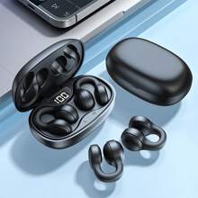 Wireless Earphones, Touch Control Earphones, Ear Clip Style Earphones That Don't Hurt The Ears, Compatible With Apple Earphones Earclip Earphones