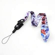 哪吒与敖丙蛇年卡通可拆卸斜挎手机挂绳带指环，学校用品，返校