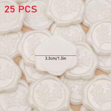 CYFUN DESIGN 20/25 PCS Eucalyptus Pattern Real Wax Sealing Stickers Self-Adhesive Wedding Invitation Envelope Seal Stickers For Decorating Wedding Invitations, Gifts,Back To School,School Supplies