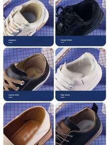 1/2 件鞋跟修补贴，隐形粘合皮革鞋跟保护贴，运动鞋防摩擦