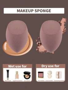 14pcs Makeup Brush And Sponge Set, Includes 12pcs Makeup Brushes With 4pcs Double-Headed Multi-Purpose Brushes, Made Of High-Quality Synthetic Fibers Covering Powder Brush, Foundation Brush, Blending Brush, Powder Brush, Blush Brush, Concealer Brush, And Eye Shadow Brush, Suitable For All Skin Types And Users. Also Includes 2pcs Makeup Sponges.,Brush Set,Makeup Brush Kit,Make Up Brush Set,Make Up Set Complete,Makeup Brush Set,Complete Makeup Kit,Brush Kit,Brushes Makeup Set,Makeup Gift Set,Set - Brown - View 12