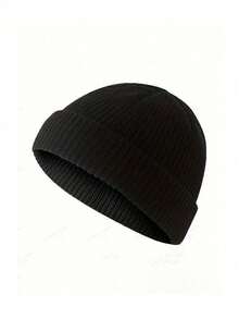 1 件男女通用纯色针织帽，男孩和女孩的保暖滑雪帽，Y2K 风格户外防寒针织帽，多功能且温暖，适合冬季日常穿着 - 針織帽 - 查看 19