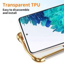 Hadaasi 1个银色电镀卡包手机壳，带气垫卡槽，创意推孔设计，奢华边框全包覆式防摔硅胶防震卡槽钱包式手机壳，兼容 17 Pro/17 Pro Max/17 Air/17，兼容Galaxy S25 FE，兼容Redmi/兼容Honor，防水防刮，国际版，非国内版 - 銀色 - 查看 11