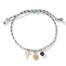 1/6 chiếc vòng tay thánh giá phong cách Boho, mặt dây chuyền Chúa Giê-su bằng đồng + mặt dây chuyền thánh giá, vòng tay bện nhiều màu sắc, vòng tay thánh giá có thể xếp chồng lên nhau dành cho nữ, quà tặng sinh nhật, quà tặng gia đình, quà may mắn, quà tặng tốt nhất, quà tặng cho phụ nữ theo đạo Cơ đốc. - Nhiều màu - Xem 13