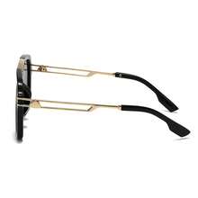 1 Pair Men's Plus Size Metal Square Frame Vintage Casual Decorative Fashion Fashion Glasses, Suitable For Outdoor Wear - Black - View 6