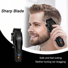 LQT Professional Hair Clippers, Cordless Electric Hair Trimmer For Men, USB Charging& Digital Display, Hair Tools For Men, Household Barber Supplies, Christmas Dad Gifts, Men's Gifts - Multicolor - View 10