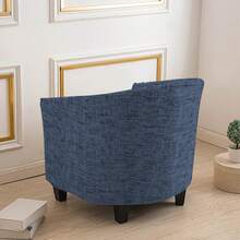 2pcs/Set Stretch Double-Layer Semi-Circle Single Sofa Cover, Universal Fit Curved U-Shaped Club Leisure Chair - Multicolor - View 8