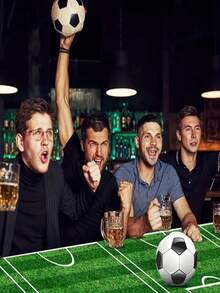 1/2 Sets Tablecloth, Football Themed Tablecloth Sets, Sports Style Tablecloth, Waterproof, Oil-Proof, Stain-Resistant Disposable Rectangle Tablecloth, Multi-Functional Decorative Items For Sports Themed Parties, Suitable For Sports Theme Birthday Parties And Decorations - Multicolor - View 7