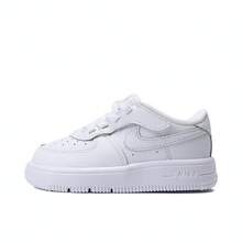 Nike 幼儿男童 FORCE 1 LOW EASYON (TD) 运动鞋，低帮厚底运动鞋 FN0236-111 - 白色 - 查看 1