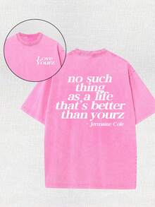 There Is No Such Thing. This T-Shirt Is Better Than Your Men's Washable Cotton T-Shirt. It Is All Cotton, Casual And Sports Style, Fashionable And Street Style, Suitable For Travel And Sports. - 玫粉色 - 查看 1