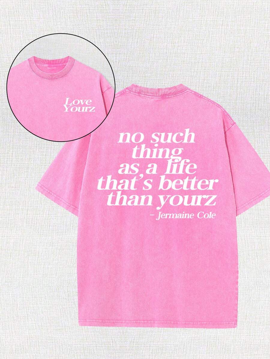 There Is No Such Thing. This T-Shirt Is Better Than Your Men's Washable Cotton T-Shirt. It Is All Cotton, Casual And Sports Style, Fashionable And Street Style, Suitable For Travel And Sports. - 玫粉色 - 查看 1