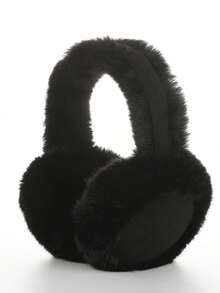 1pc Women's Versatile Suede Faux Fur Ear Muffs, Foldable & Warm (Please Gently Tap Before Wearing To Make The Fur Fluffier And Neater) - Multicolor - View 9