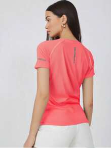 Women's Short Sleeve Crew Neck Lightweight Running Shirt, Thin Breathable Ice Silk Athletic Top, 2025 New Design