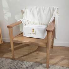 Wedding Card Box - 14 X 9 X 6.5 - White With Gold Sign - Secure Wedding Cards Box With Lock - Card Box For Wedding - Wedding Card Boxes For Reception - Best Way To Keep Cards Safe - 白色 - 查看 5