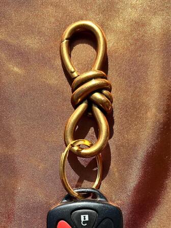 Twist Knot Clasp Bag Charms Keychain, D-Ring Keychain - High-Quality Luxury Purse Accessory, Perfect For Adding Style To Your Bags, Everyday Use, Special Occasions, Versatile Design, Fashion Statement, Elegant And Stylish, Durable And Functional, Adds A Touch Of Sophistication.Suitable For Female Friends, Anniversary Gifts, Back To School Gifts