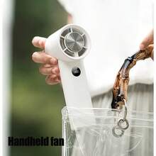 Mini Handheld Fan Bladeless With Type-C Rechargeable Battery, Portable And Compact Design, Pocket Travel Cooling With Digital Display, Quiet And Powerful, Suitable As A Gift For Girls/Women/Friends - Màu vàng - Xem 9