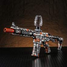 激动人心的 M416 电动球爆破玩具 - 高速、金属饰面、可充电，带眼镜 - 夏季生日复活节派对的完美礼物（不含子弹） - 彩色 - 查看 7