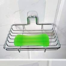 5 piezas Ganchos adhesivos de alta resistencia, organizadores de colgadores pegajosos y extraíbles sin necesidad de taladrar, para baño, fregadero de cocina, pared