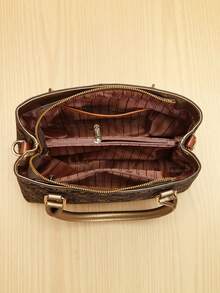 This Year's Popular Three Pieces Set Of Mother And Daughter Bags, Classic Large Capacity Women's Casual Handbag, High-End Temperament Women's Presbyopia Bag - Gold - View 7