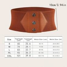 1 pieza Cinturón elástico de cintura casual de talla grande para mujeres, verano, escuela, otoño, Halloween - 1 artículo - Ver 11