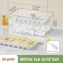 1 件夏季冰模冰格，大容量冰块储存盒，家用制冰工具 - 彩色 - 查看 4