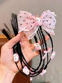 Sanrio Sanrio 14pcs Cartoon Hairpins BB Clips Side Bangs Clips Short Hair Bathroom Hairpins, Role-Playing Stage Performance Cartoon Hair Accessories, Home Bathroom Decoration Summer Female Student Hair Accessories Set, Ponytail Holders, Hair Elastics, Hair Rubber Bands