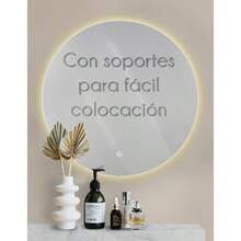 Espejo Inteligente de Baño Circular con Luz LED| Control Táctil, Montaje en Pared, Diseño Moderno y Elegante - 1 - Ver 7