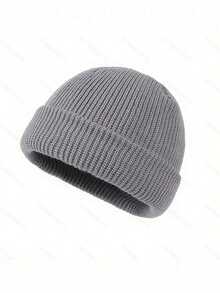 1 件男女通用纯色针织帽，男孩和女孩的保暖滑雪帽，Y2K 风格户外防寒针织帽，多功能且温暖，适合冬季日常穿着 - 針織帽 - 查看 21