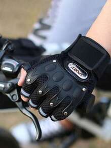1 Pair/2 Pairs Motorcycle Breathable Half Palm Cycling Protective Gloves The Perfect Gift For Your Friends And Family. Let's Ride Together This Summer! Motorcycle Protective Gloves Motorcycle Equipment Motorcycle Accessories