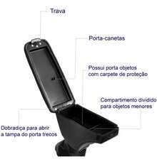 Apoio De Braço Universal Encosto Descanso Para Todos Os Modelos - Preto - Visão 7