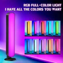 RTONTR 1 Pc / 2 Pcs Desktop Led Ambient Light Bar Music Rhythm Lights RGB Light Bars With Remote Control TV LED Backlights Remote Control For Gaming Room Tv And Party Decoration Sync With Music Rgb Desk Lamp Room Decoration