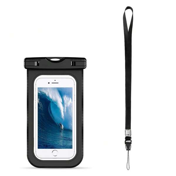 Funda impermeable universal para teléfono, estuche impermeable para teléfono grande, bolsa seca para sumergir, con estuche, funda de TPU suave