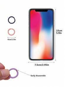 100条随机颜色儿童螺旋发带